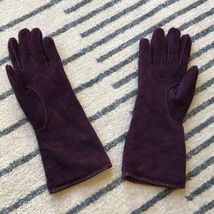 EUC Coach cashmere lined leather gloves